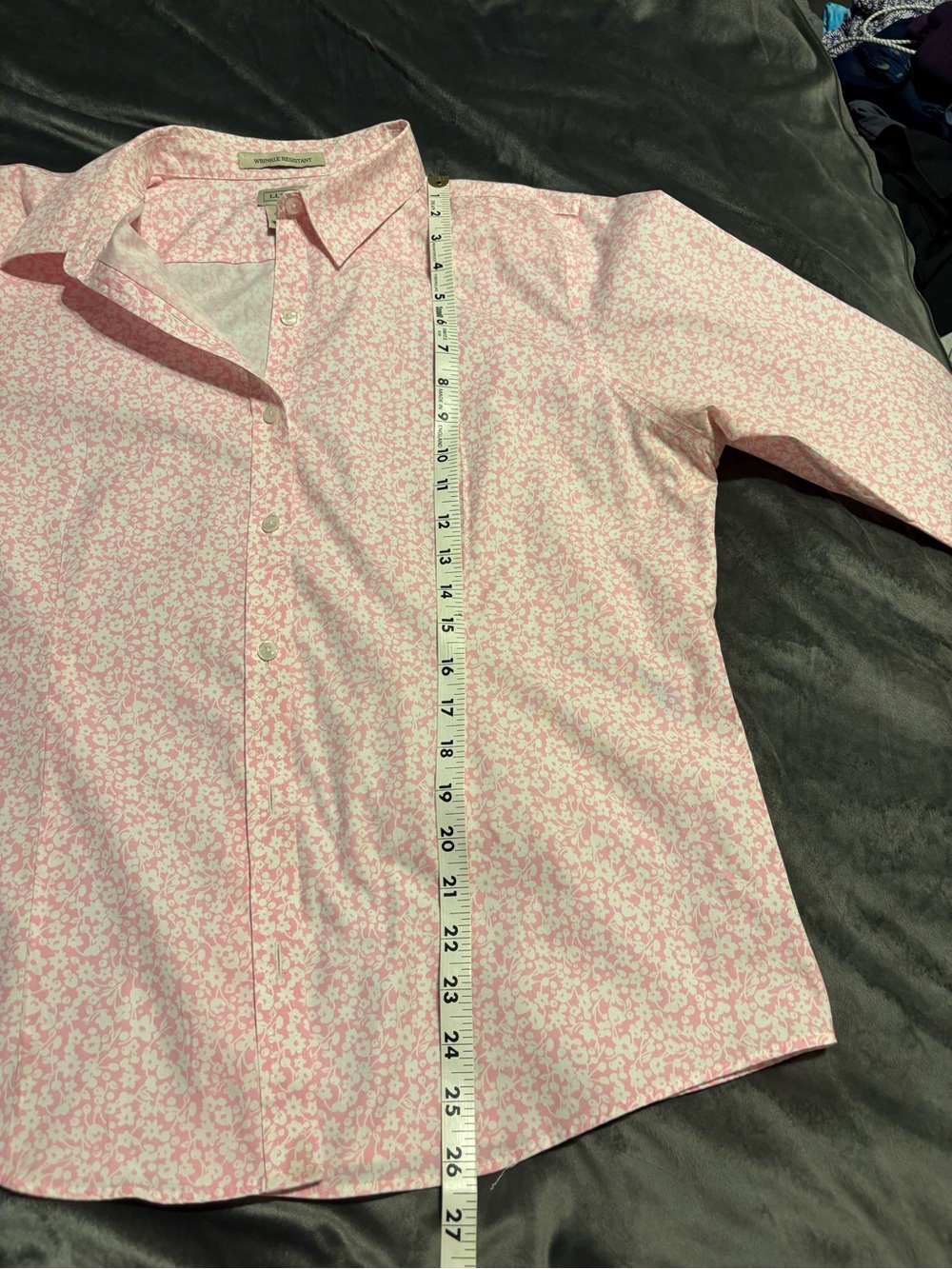 Pink Floral Button-Up Shirt - Picture 4 of 5